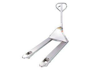 Stainless steel pallet jack for food and medical industries
