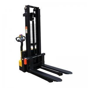 Full Electric Stacker with Adjustable Forks Front