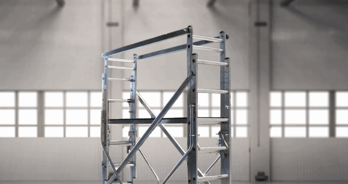 Custom Ladderstage With Supports - CASLAD